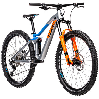 Mountain Bike CUBE STEREO 120 ROOKIE 27,5" Gris/Naranja/Azul 2021 0